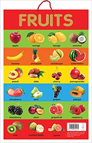 Wonder house Early Learning Educational Poster Fruits